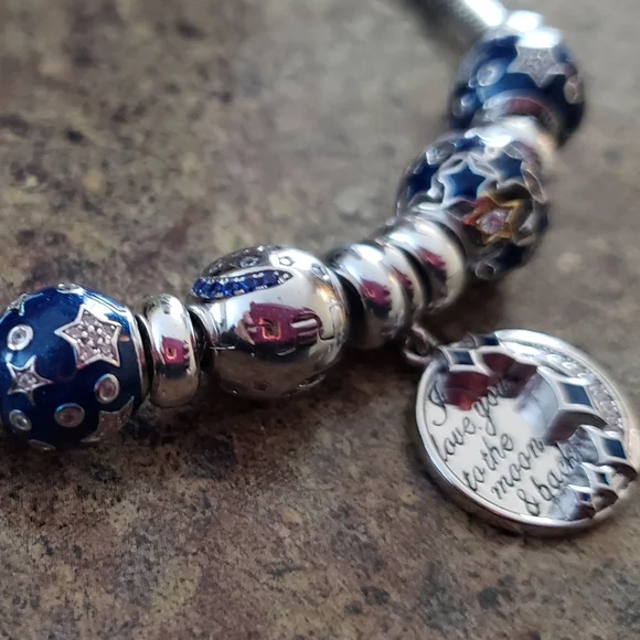 Nina Sterling Silver Charm Bracelet Compatible with pandora - Picture 4 of 4